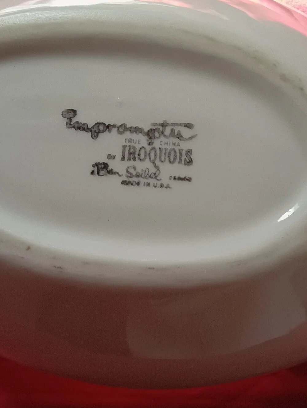 Impromptu Iroquois Ben Seibel Bridal White Ceramic 9.5 inch Serving Bowl